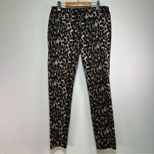 Lisette L Montréal | Leopard Pull On Pants | Stretch Tummy Control | Size 10